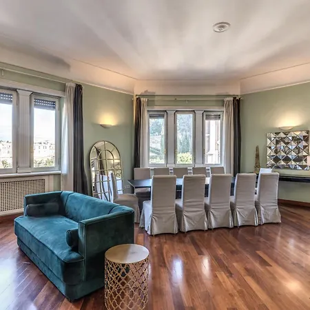 Downtown Srl - Imperial Panorama Penthouse Apartmán Řím